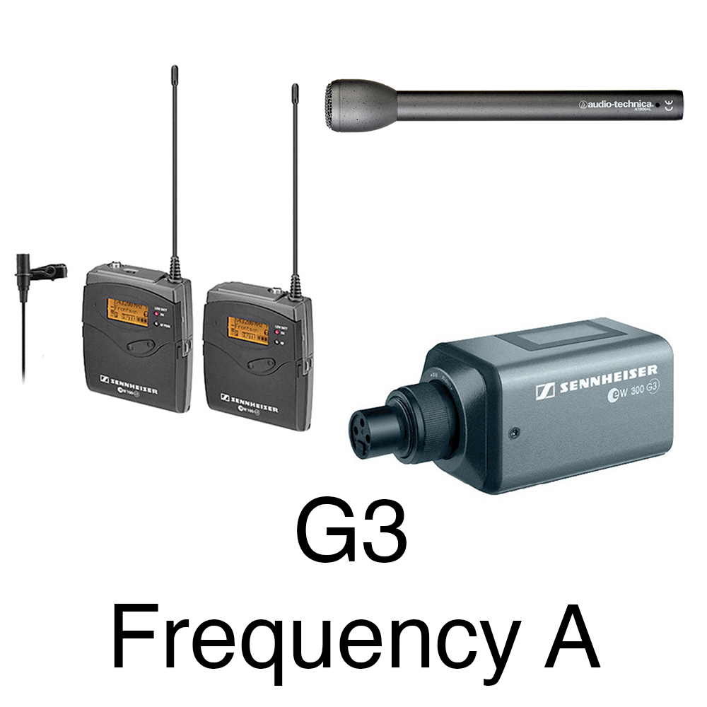 Sennheiser G3 Wireless Mic Kit / Plug-on Transmitter -Freq A